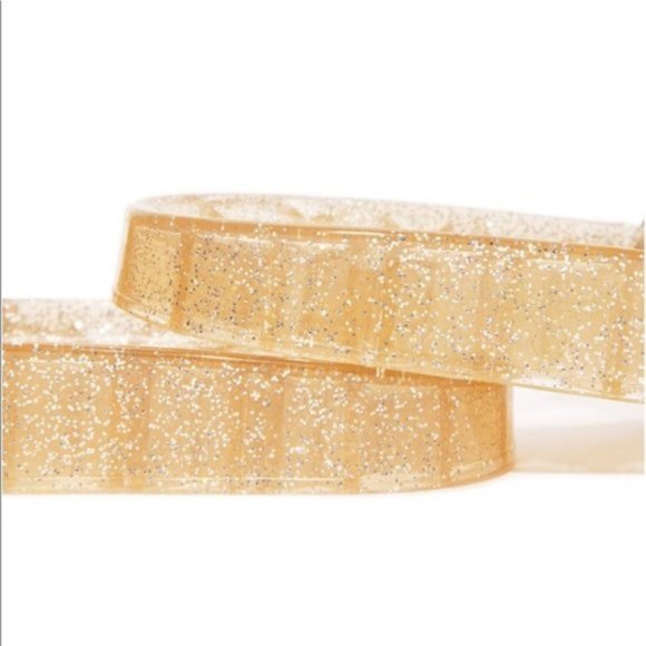 ! RESTOCKED ! Embellished Sparkle Slides in Gold - Picture 2 of 7